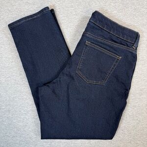 Chaps Jeans Size 14 Petite Dark Blue Wash Straight, Back to School Like New!